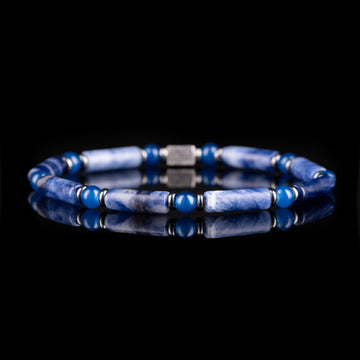 GC·Bracelet Blue Lace Agate Bracelet(4mm)