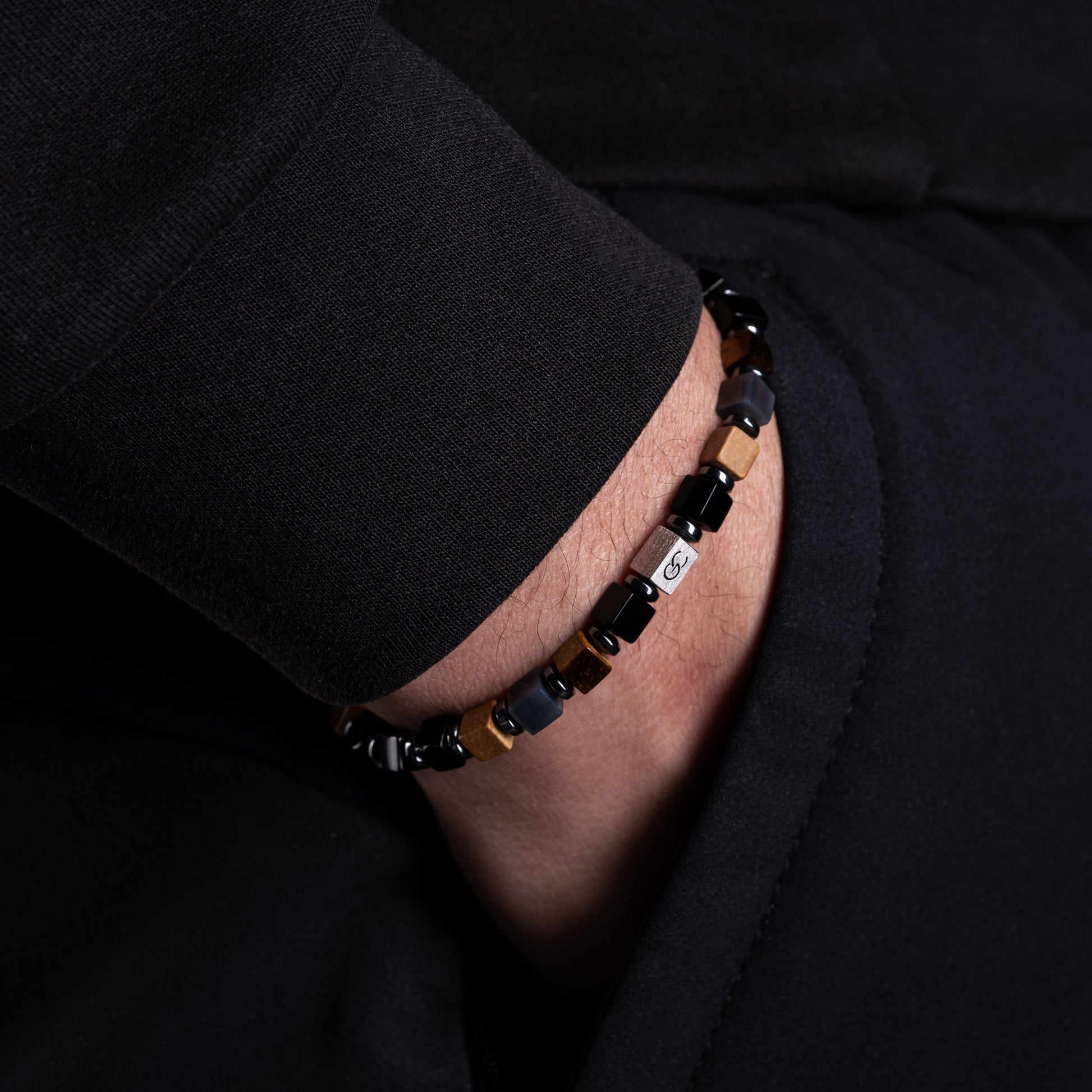 G&C Bracelet Agate-Landscape Jasper Bracelet（4mm）