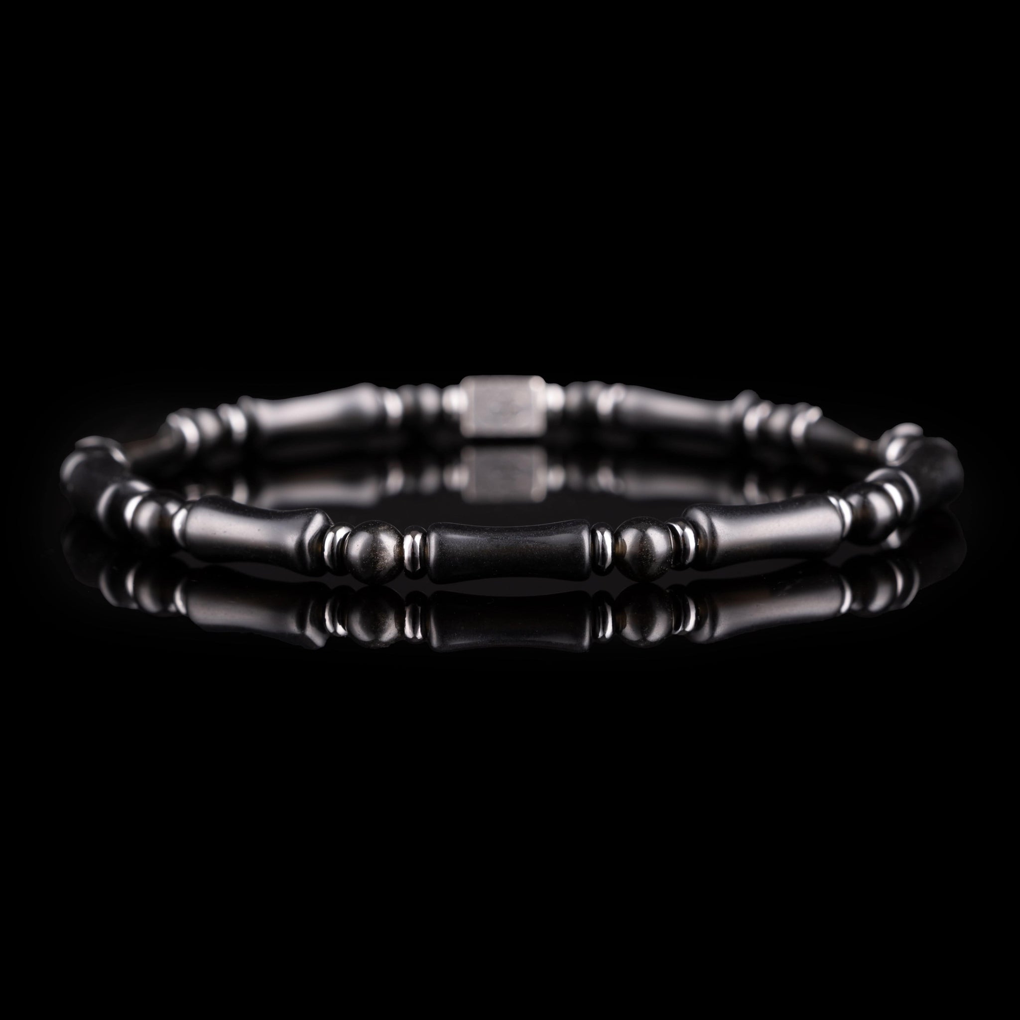 GC·Bracelet Bamboo Black Onyx-Black Tourmaline Bracelet（4mm）