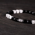 G&C Bracelet Black Onyx-Howlite Bracelet（4mm）