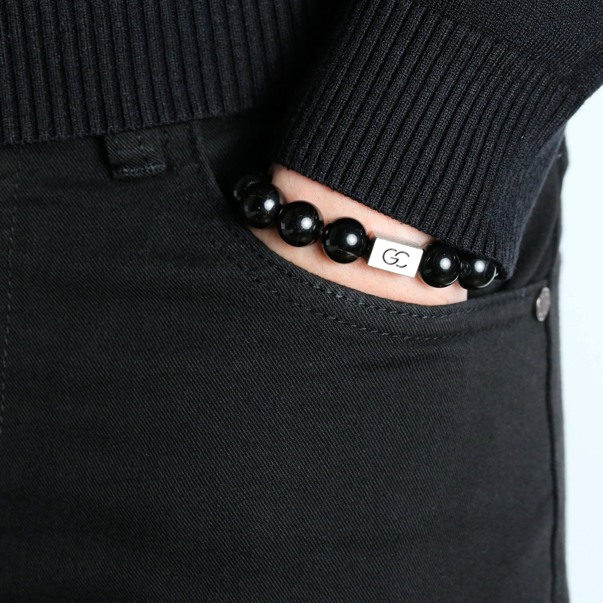 GC·Bracelet Black Tourmaline Bracelet V（12mm）
