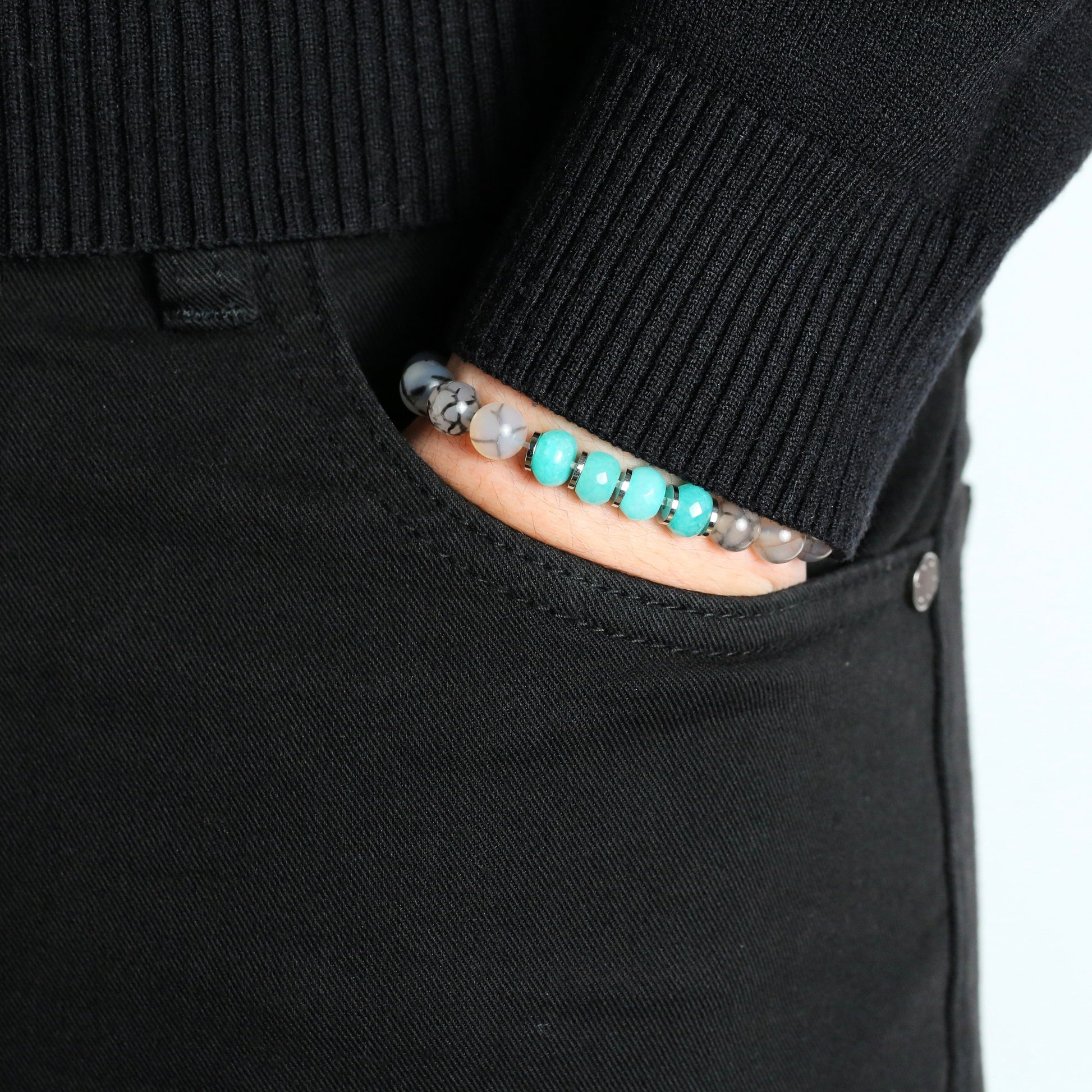 GC·Bracelet Dragon Vein Agate Abacus Bracelet（8mm）