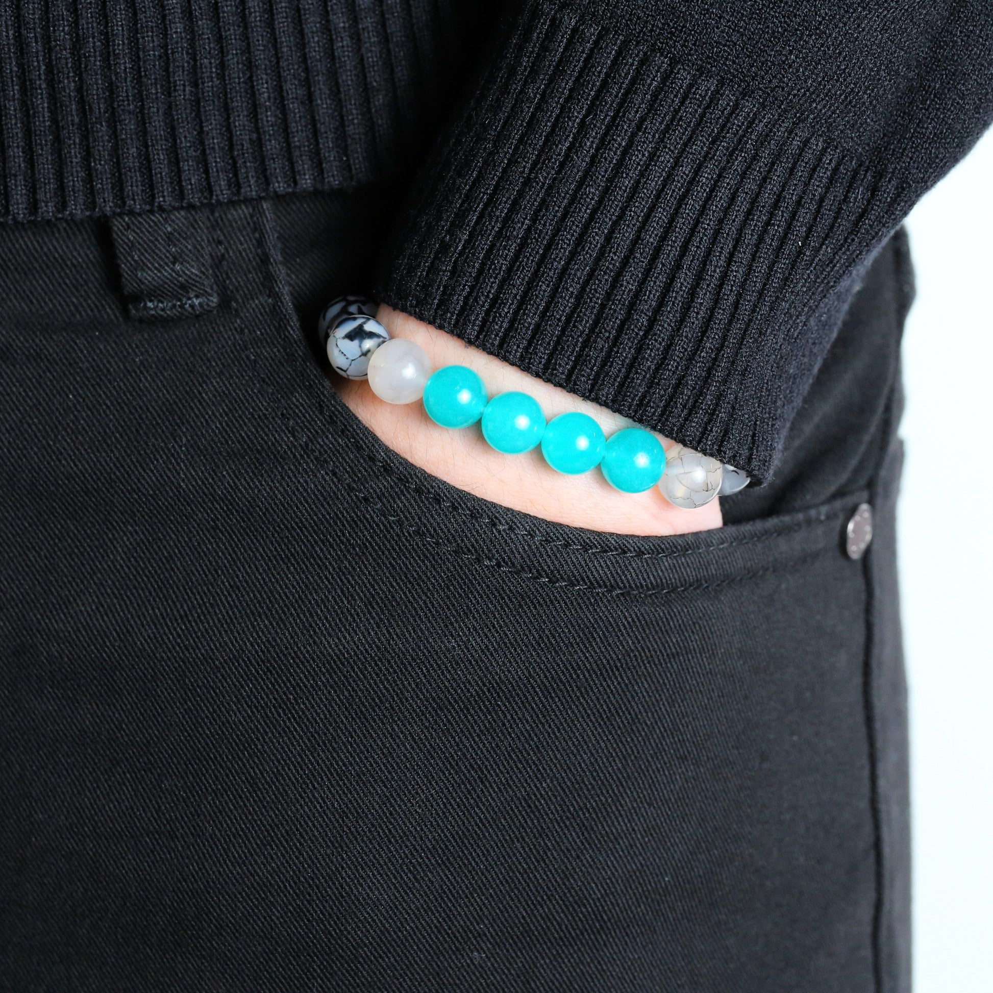GC·Bracelet Dragon Vein Agate-Amazonite Bracelet（10mm）
