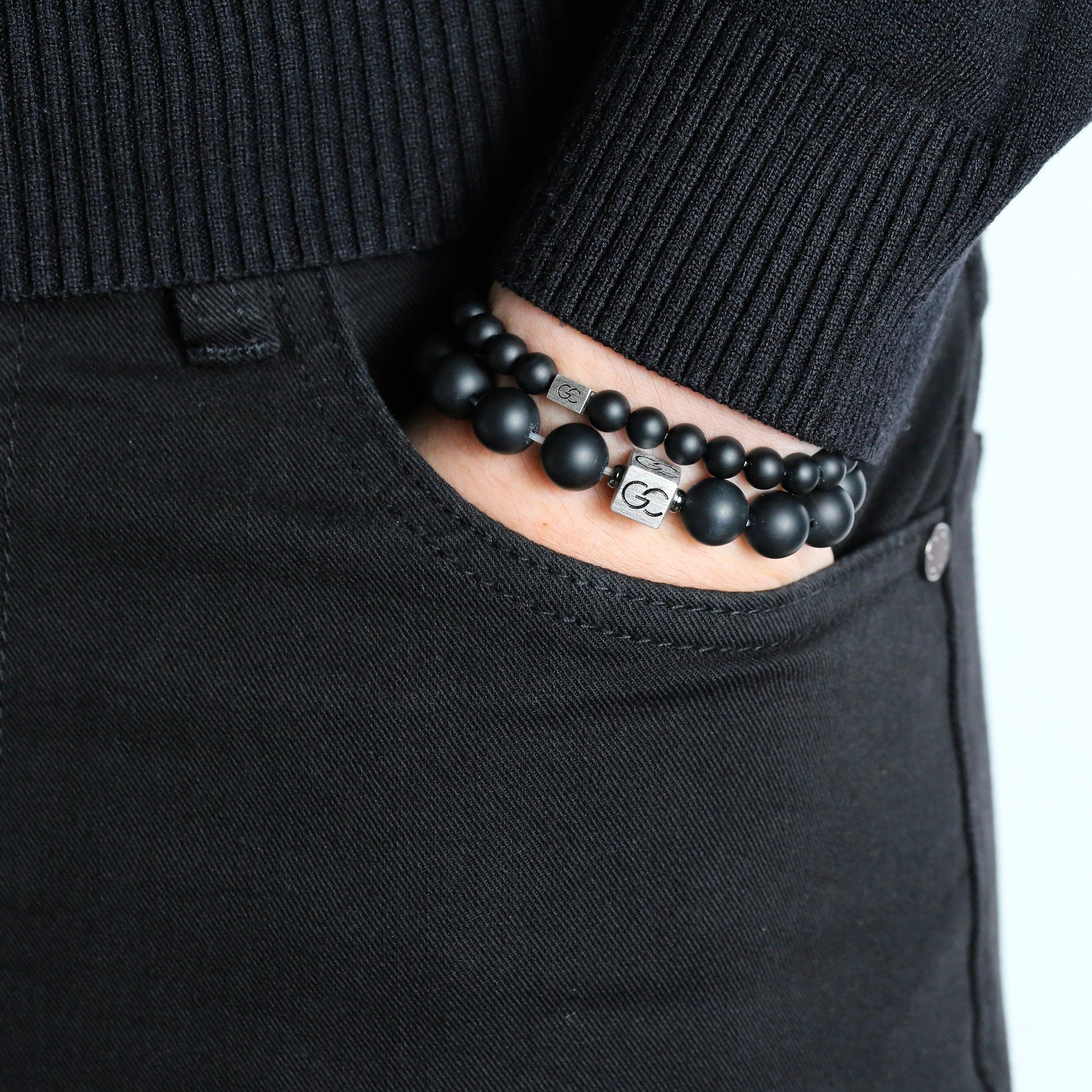 GC·Bracelet Frosted Black Onyx Bracelet I（6mm）