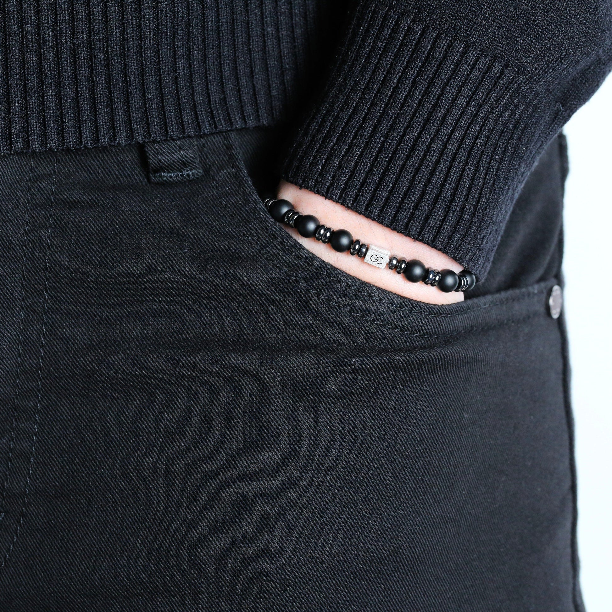 GC·Bracelet Frosted Black Onyx Bracelet II（6mm）