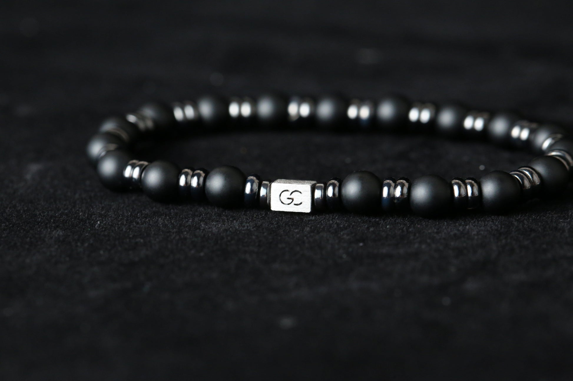 GC·Bracelet Frosted Black Onyx Bracelet II（6mm）