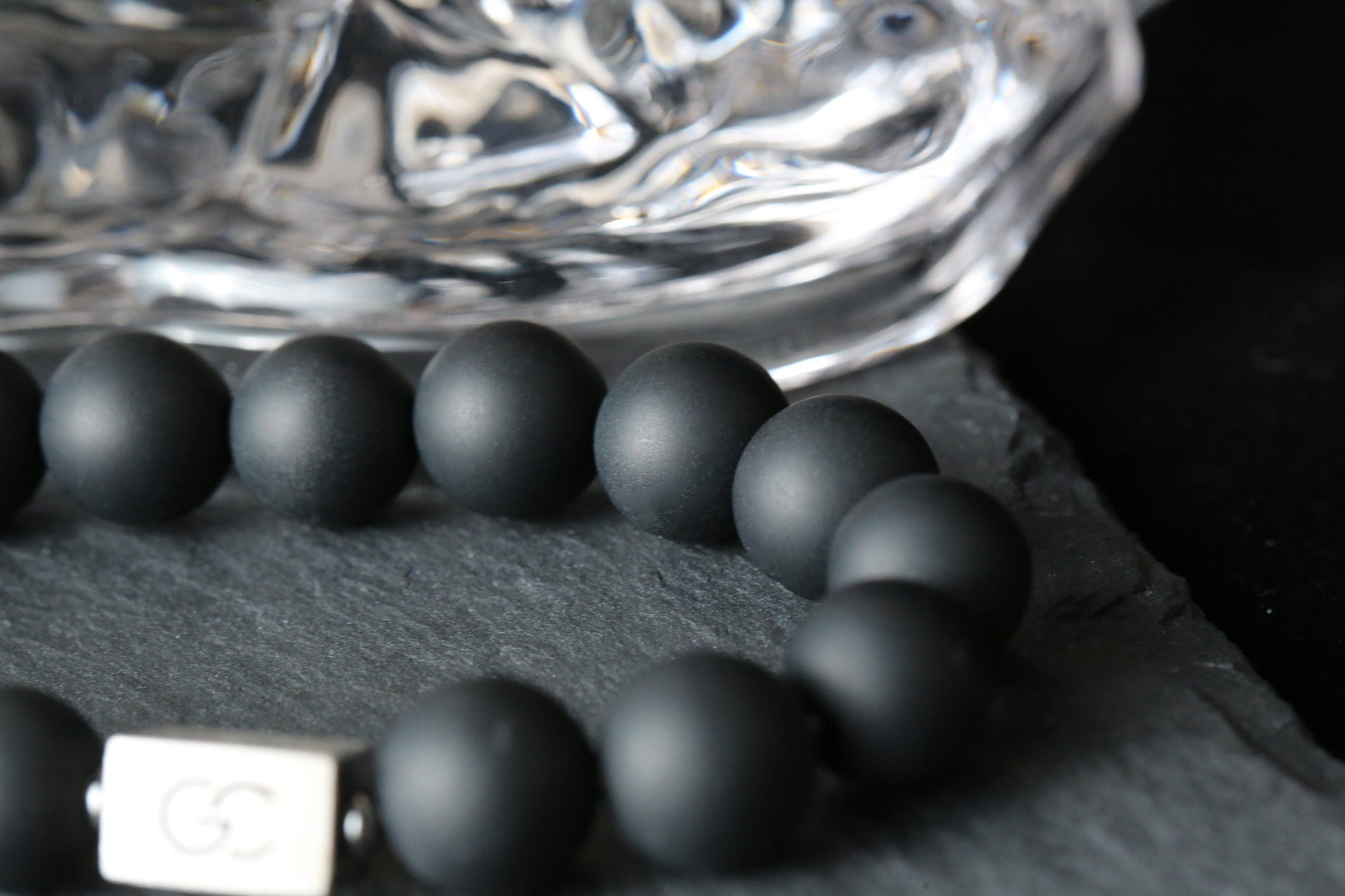 GC·Bracelet Frosted Black Onyx Bracelet IV（12mm）