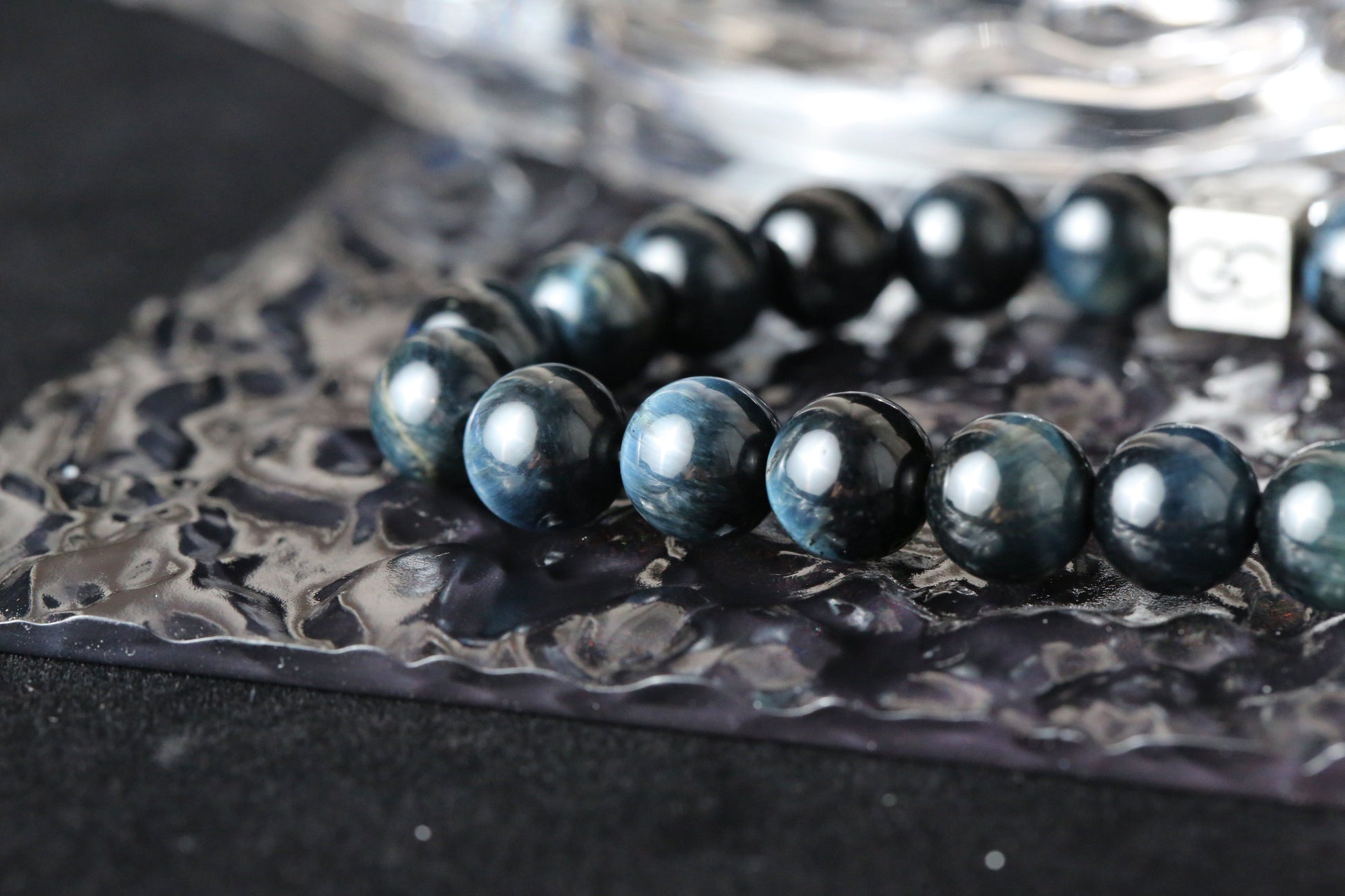 GC·Bracelet Ink Blue Tiger Eye Bracelet（10mm）