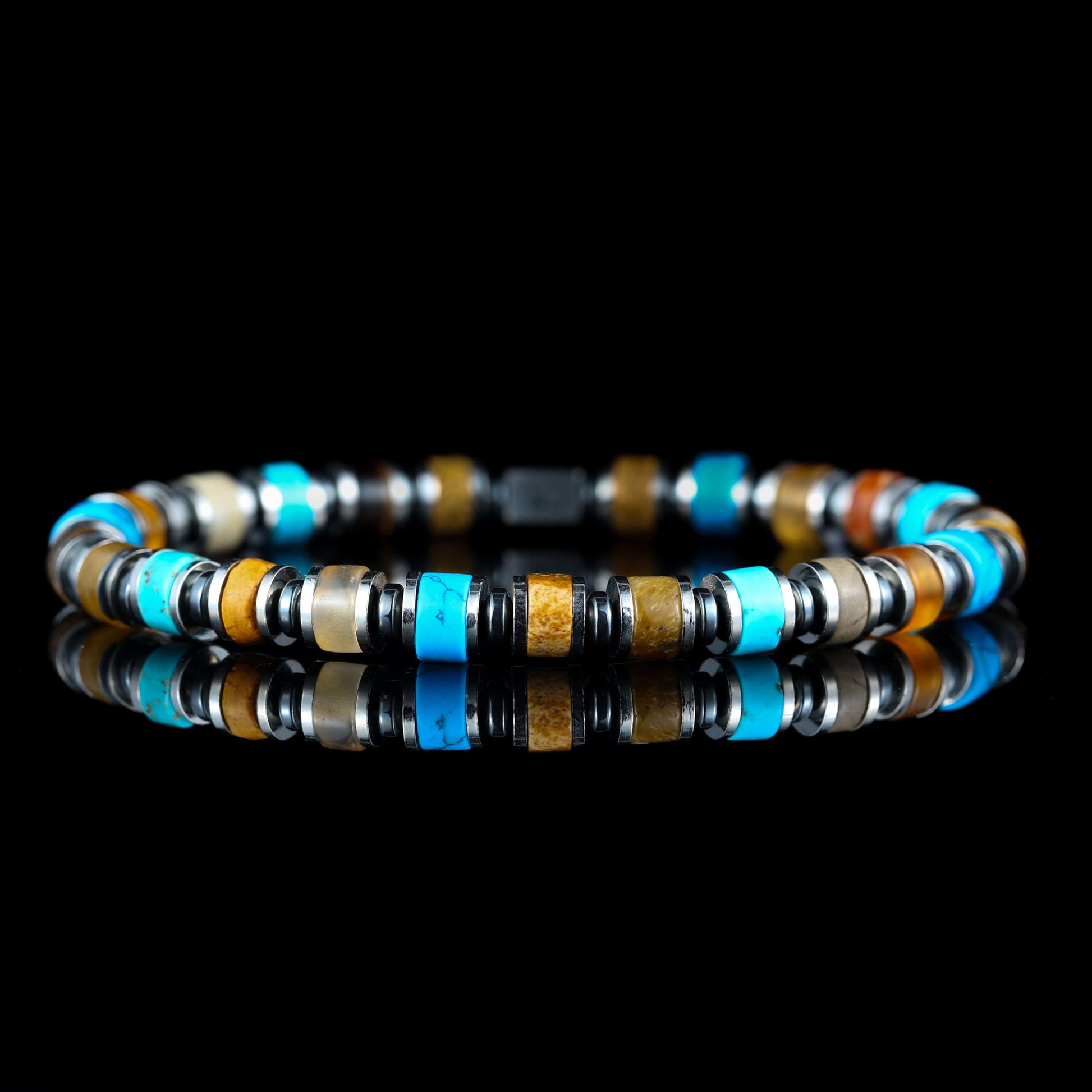 GC·Bracelet Landscape Jasper - Red Turquoise - Tiger's Eye - Agate - Blue Turquoise Bracelet（6mm）