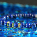 GC·Bracelet Lapis Lazuli Bracelet（7mm）,18K,Green Diamond.