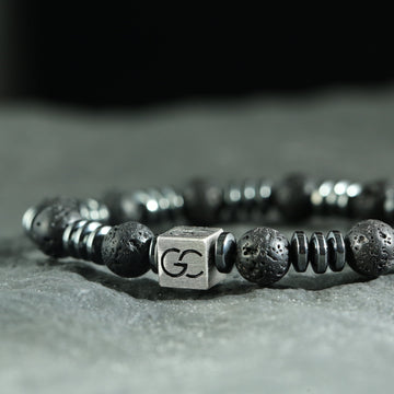 GC·Bracelet Lava-Hematite Bracelet（8mm）