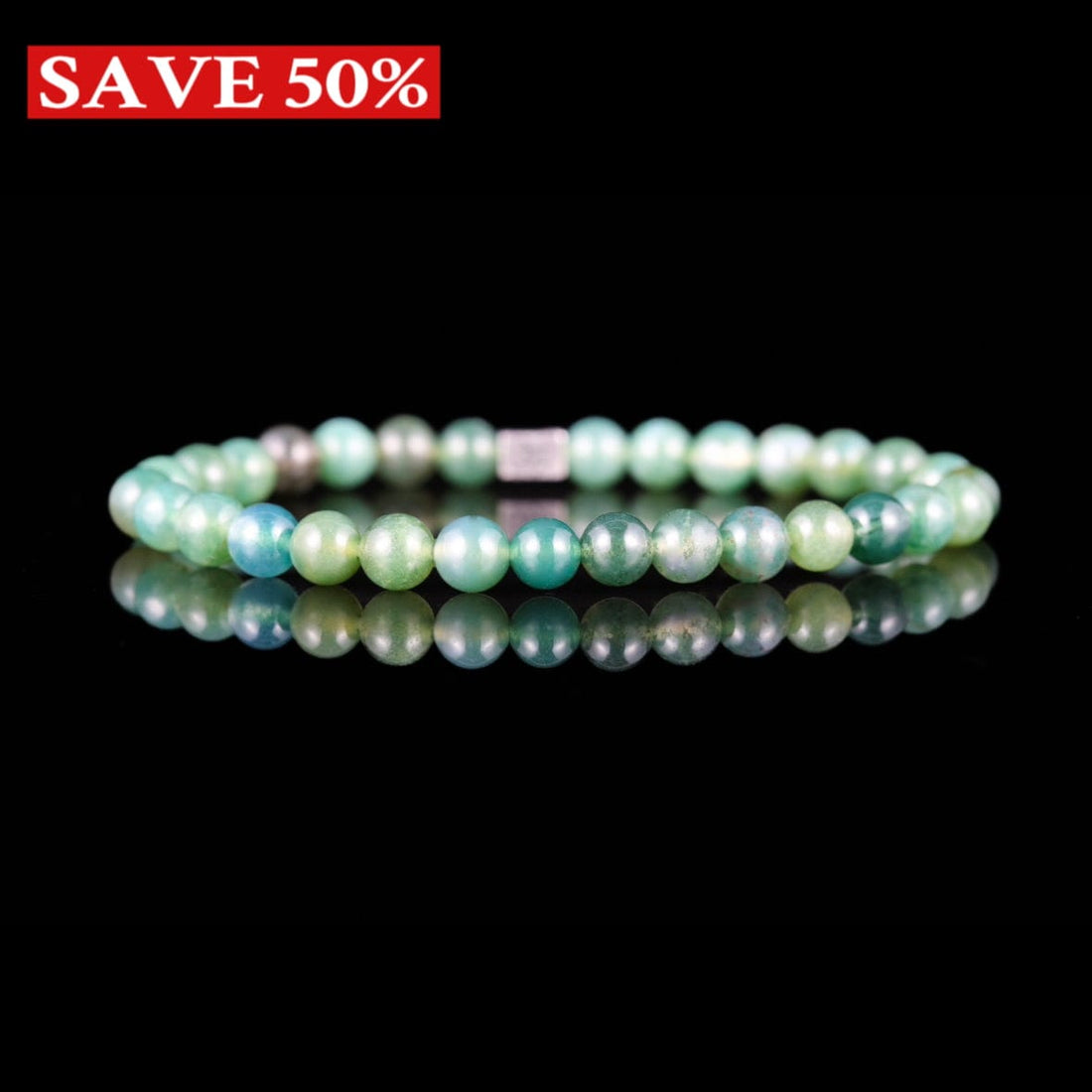 GC·Bracelet Moss Agate Bracelet I（6mm）