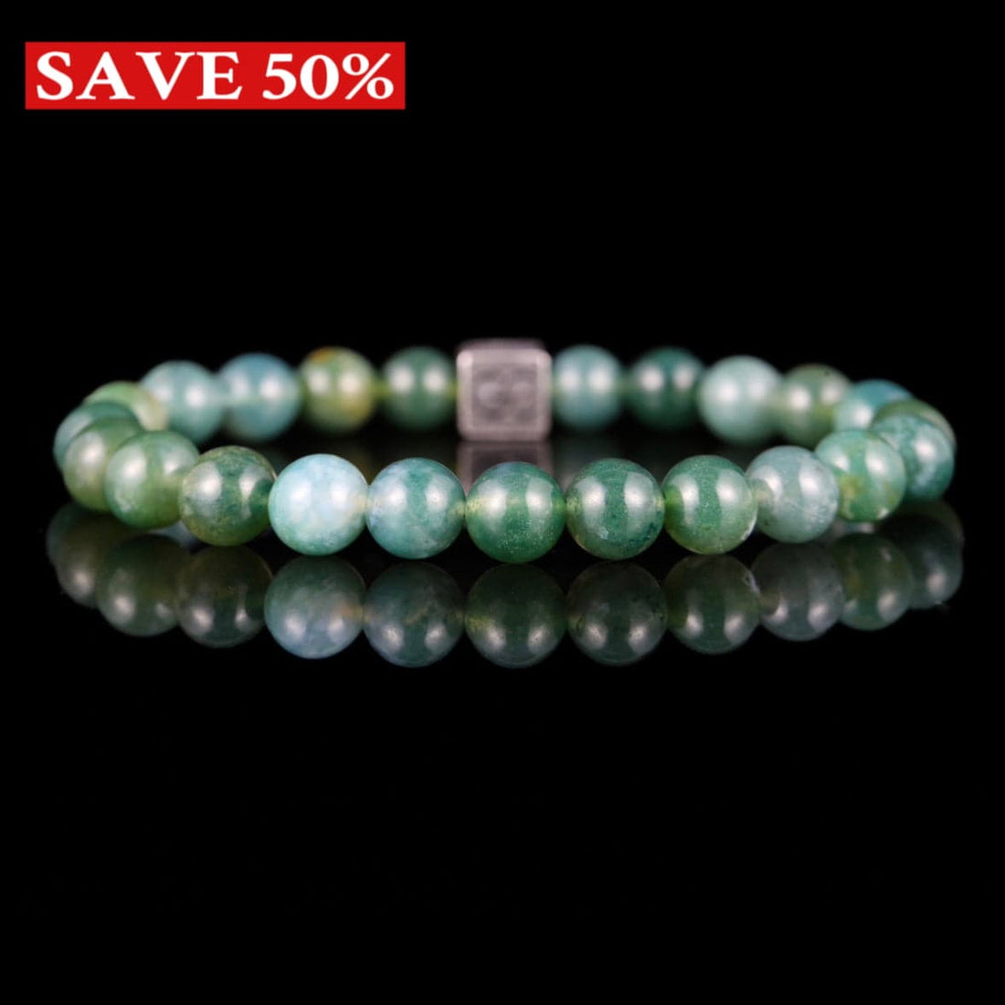 GC·Bracelet Moss Agate Bracelet II（8mm）
