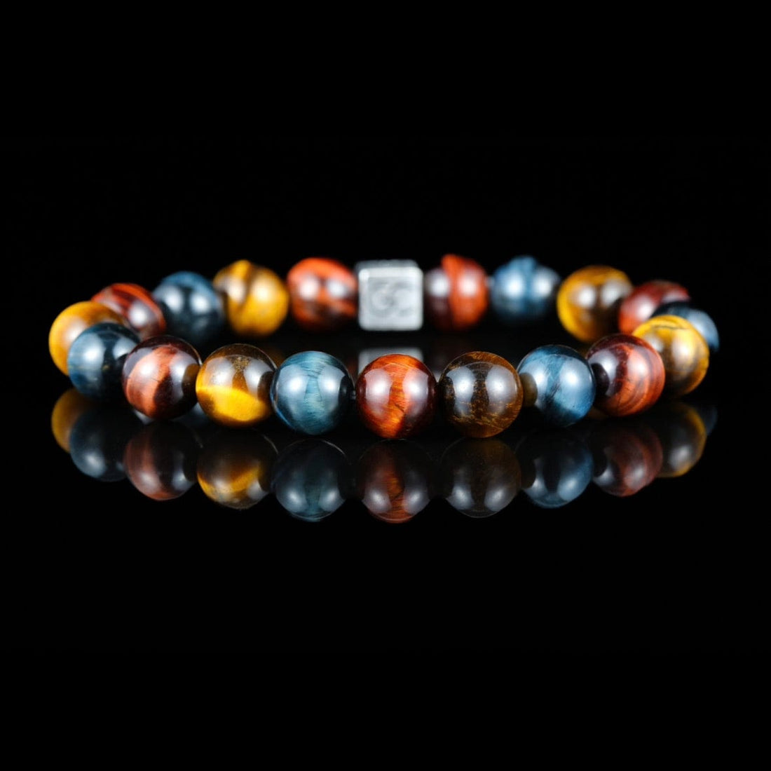 GC·Bracelet Red Tiger Eye-Yellow Tiger Eye-Ink Blue Tiger Eye Bracelet（10mm）