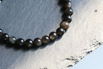 GC·Bracelet Silver Sheen Obsidian Bracelet I（6mm）