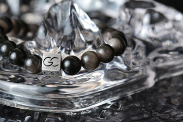 GC·Bracelet Silver Sheen Obsidian Bracelet II（8mm）
