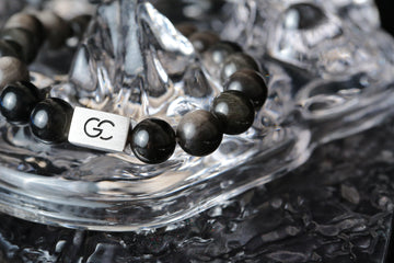 GC·Bracelet Silver Sheen Obsidian Bracelet III（10mm）