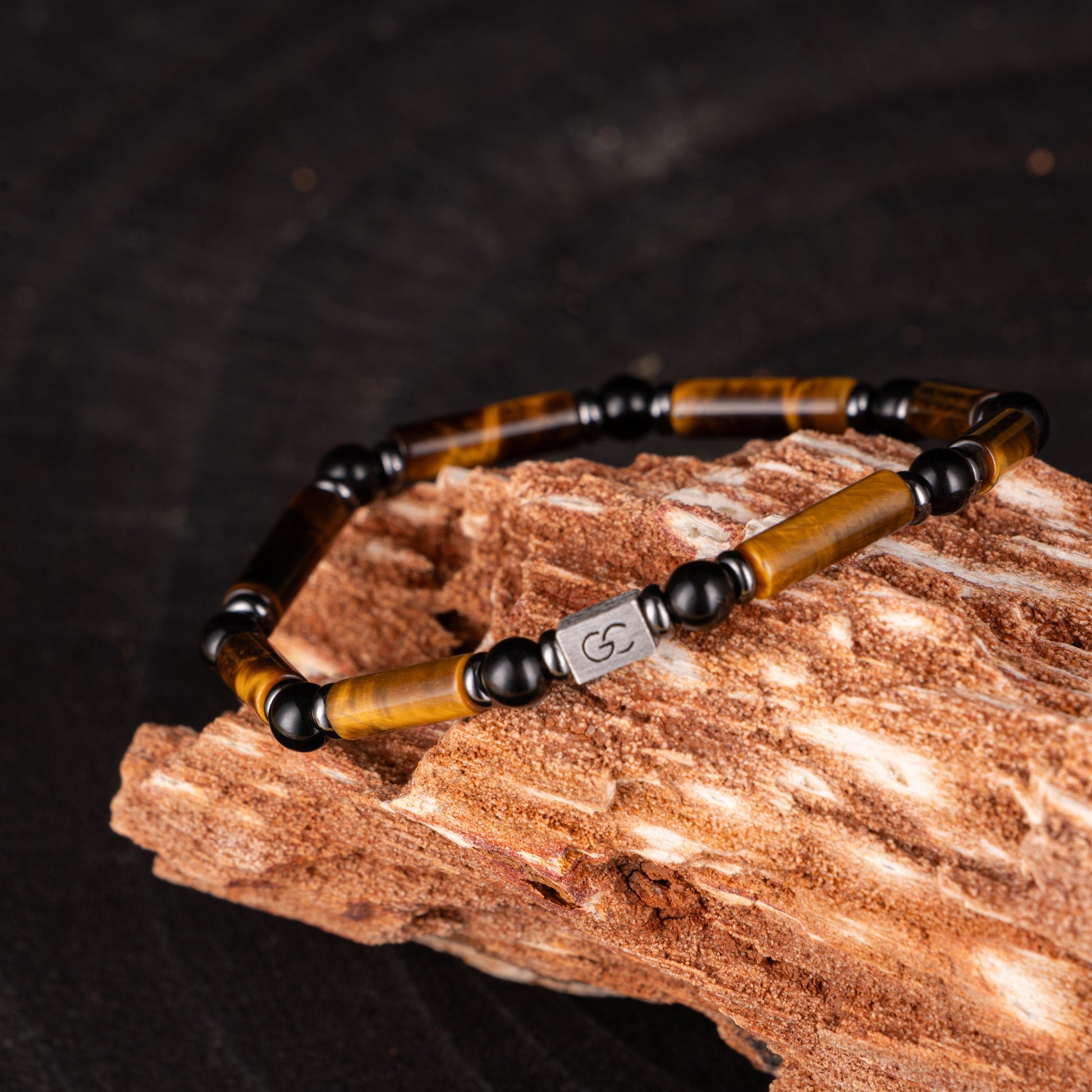 GC·Bracelet Tiger Eye - Black tourmaline bracelet I（4mm）