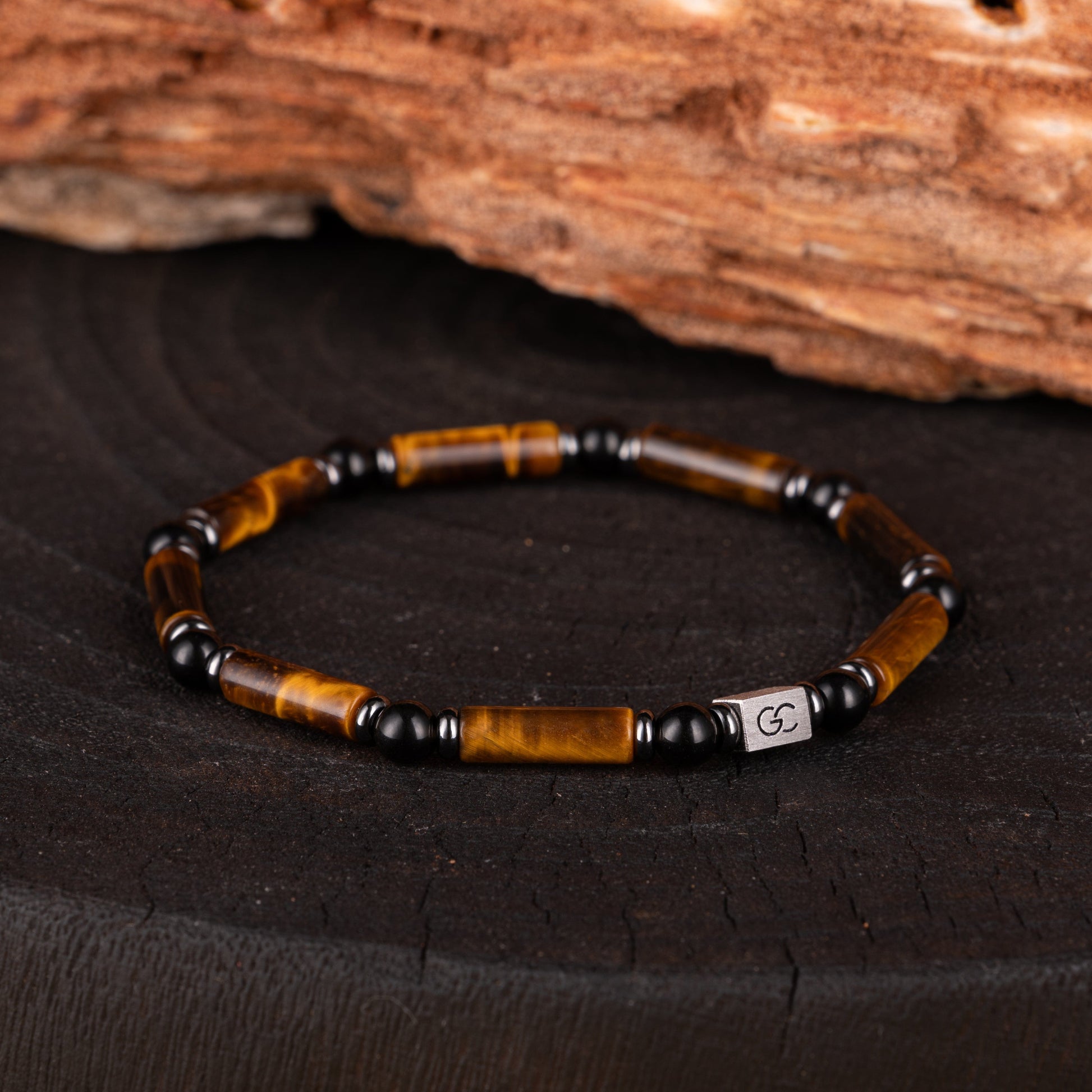 GC·Bracelet Tiger Eye - Black tourmaline bracelet I（4mm）
