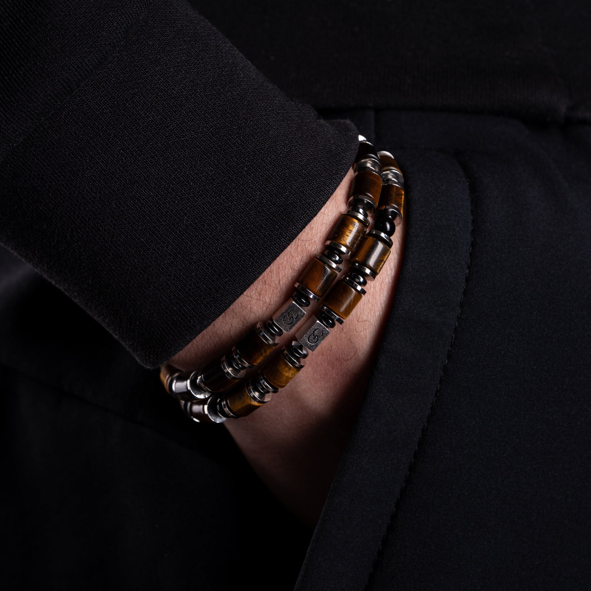 GC·Bracelet Tiger Eye - Black tourmaline bracelet II（6mm）