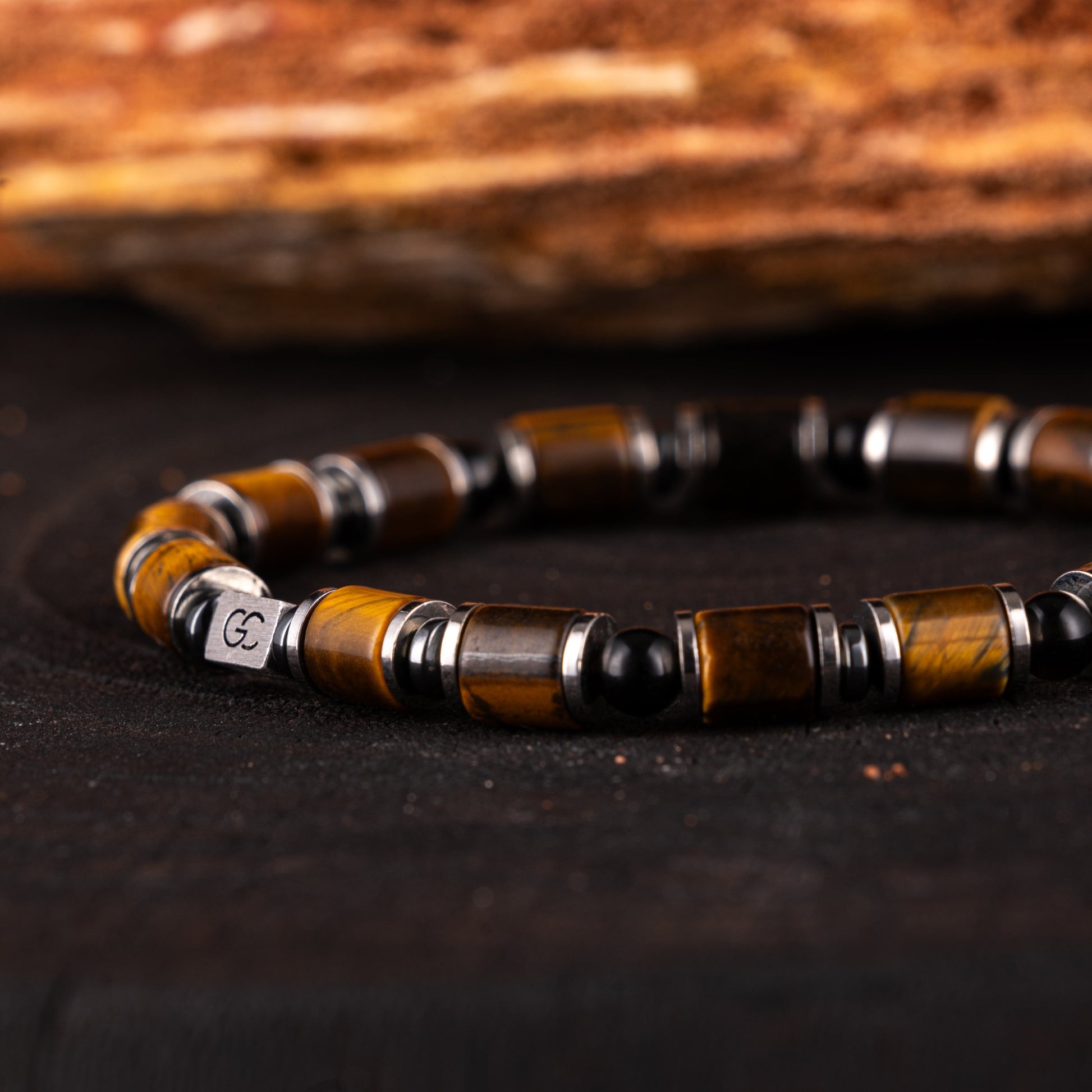 GC·Bracelet Tiger Eye - Black tourmaline bracelet II（6mm）